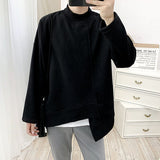 QDBAR 2024 Fall Fashion Asymmetric Half High Collar Sweatshirt