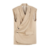 QDBAR Sleeveless Suit Vest Top