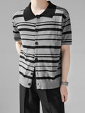 QDBAR [Hoho] Striped T-Shirt Na1346