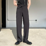 QDBAR Asymmetric Waist Loops Detail Lounge Pants