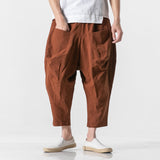 QDBAR Retro Loose Big Pocket Oversized Pants