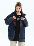 QDBAR [Insstudios] Gothic Letter Logo Denim Jacket Na1631