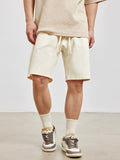 Solid Color Men's Minimalist Fashion Patchwork Loose Trendy Shorts