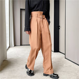 QDBAR Irregular High Waist Slacks