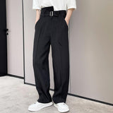 QDBAR Irregular High Waist Slacks