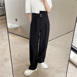 QDBAR Irregular High Waist Slacks