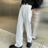 QDBAR Solid Color Basic Trousers