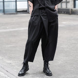 QDBAR Pleated Straight-leg Pants