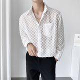 QDBAR Hollow Translucent Shirt