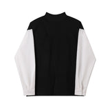 QDBAR Contrast Crew Neck Top