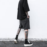 QDBAR Raw Edge Loose Casual Shorts