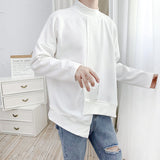 QDBAR 2024 Fall Fashion Asymmetric Half High Collar Sweatshirt