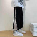 QDBAR Cropped Drape Ins Hong Kong Style Japanese Style Casual Pants