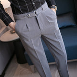 QDBAR Slim Stretch Cropped Casual Pants