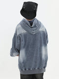 QDBAR [Insstudios] Loose Denim Hoodie Na1632