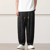 QDBAR Loose Bloomers Straight Casual Trousers