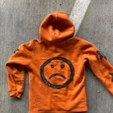 QDBAR 2024 Fall Fashion Trendy Brand Crying Face Letter Embroidered Zipper Hoodie Men Y2k Retro Harajuku Jacket Hip-hop Rock Casual Oversized Sweatshirt