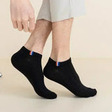 QDBAR 5 Pairs Summer Cotton Man Socks Fashion Breathable Sports Boat Sock Comfortable Deodorant Socks Casual Ankle Sock Male