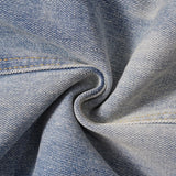 QDBAR Skinny Jeans for Men Y2k Streetwear Autumn Casual Fashion Slim Designer Trousers Street Slim Spliced Stacked Denim Pants Winter