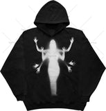 QDBAR 2024 Fall Fashion Woman Hoodie Y2k Goth Hand Print Streetwear Women Sweatshirt Hoodie Goth Korean Harajuku Anime Women Clothing Kawaii Clothing