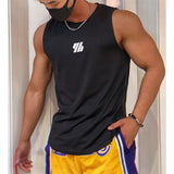 QDBAR 2023 newest Summer Gym Vest High Quality mesh Shirt Sleeveless T-shirts Men Tank Tops running Fitness Sports Vest men Clothing