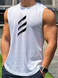 QDBAR Summer New Trend Mesh Fitness Tank Top Men's Pullover Round Neck Sports Vest Sleeveless Tank Men Quick Drying Undershirt T-shirt