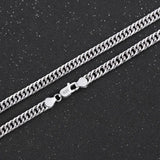 QDBAR Hot fine Width 6MM chain 925 Sterling Silver Necklaces for Women Men Charm fashion Jewelry wedding Party Holiday gift 50-60cm