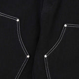 QDBAR Graphic Jeans Men Y2k Flower Vaqueros Trousers Embroidery Patchwork Street Autumn Casual Streetwear Original Black Denim Pants