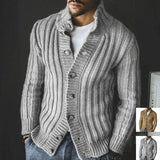 QDBAR 2023 Men's Thick Warm Sweater Vintage Autumn Winter Knitted Men Cardigan Sweater Long Sleeve Casual Coats Jacket Mens Clothing