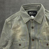 QDBAR Retro Autumn Striped Shirt