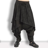 QDBAR Asymmetric Baggy Drop Crotch Pants