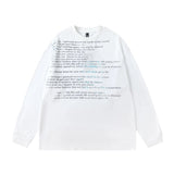 QDBAR Text Printed Long Sleeve T-shirt