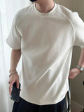 QDBAR Textured Saddle Sleeve T-Shirt