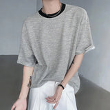 QDBAR Two-Tone Textured T-Shirt