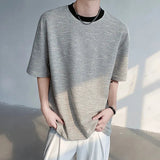 QDBAR Two-Tone Textured T-Shirt