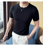 QDBAR Zig-Zag Knitted T-Shirt