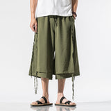 QDBAR Summer Loose Wide Leg Cropped Pants