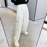 QDBAR Elastic Waist Loose Casual Pants