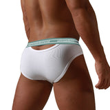 QDBAR  Brand New Man Underwear Men Briefs Back Hollow Out Men's Panties Cotton Close Fit Breathable Slip Homme OR6106