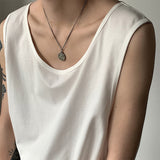 QDBAR Summer Cotton Tank Top Sleeveless T-Shirt