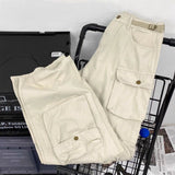 QDBAR American hiphop heavy-duty cargo pants women functional personalized high quality multi pocket workwear pants new wide leg pants