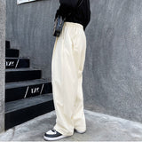 QDBAR Loose Woolen Casual Pants