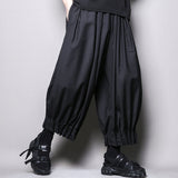 QDBAR Loose Pleated Pleated Nine-point Pants