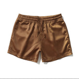 QDBAR Solid Color Casual Beach Shorts