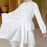 QDBAR Irregular Cloak Cape Suit Coat