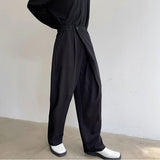 QDBAR Irregular Diagonal Drape Suit Pants