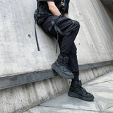 QDBAR Black Multi Pocket Lounge Pants