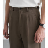 QDBAR High-rise Elasticated Straight Trousers