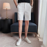 QDBAR Plaid Embossed Casual Shorts