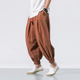 QDBAR Cotton Linen Casual Pants